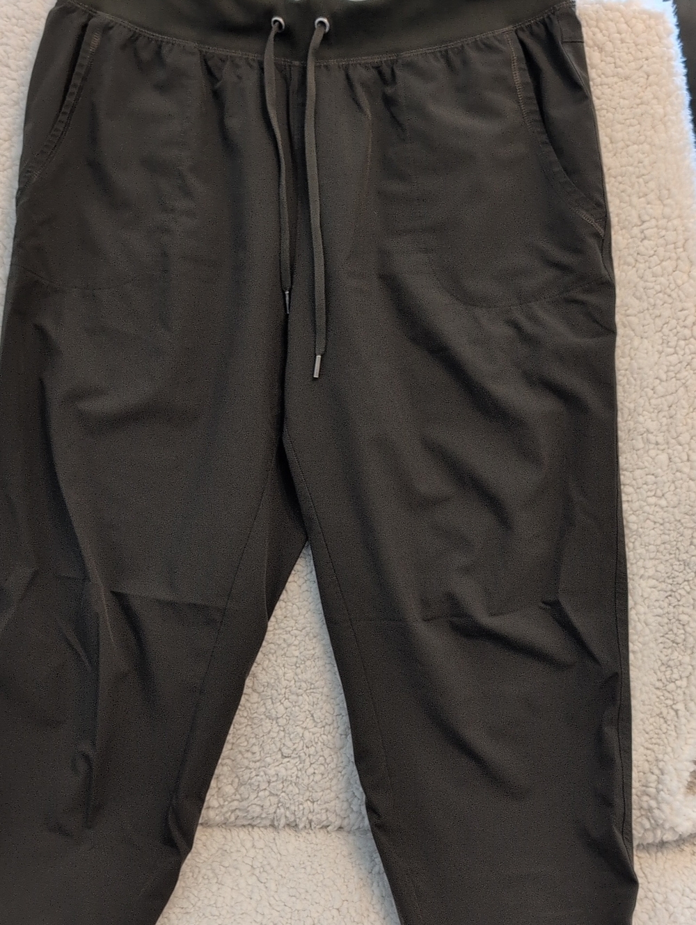 Women's Olive Green Drawstring Joggers